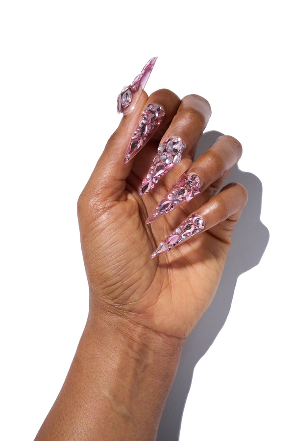 Majesty in Stiletto - Cotton Candy Quartz - XL Small