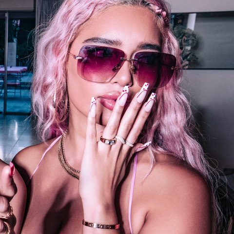 Pardon My French in Stiletto - Sour Cherry - L – Pink Friday Nails
