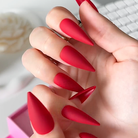 Moment 4 Mattes in Stiletto - Slay - L – Pink Friday Nails by Nicki