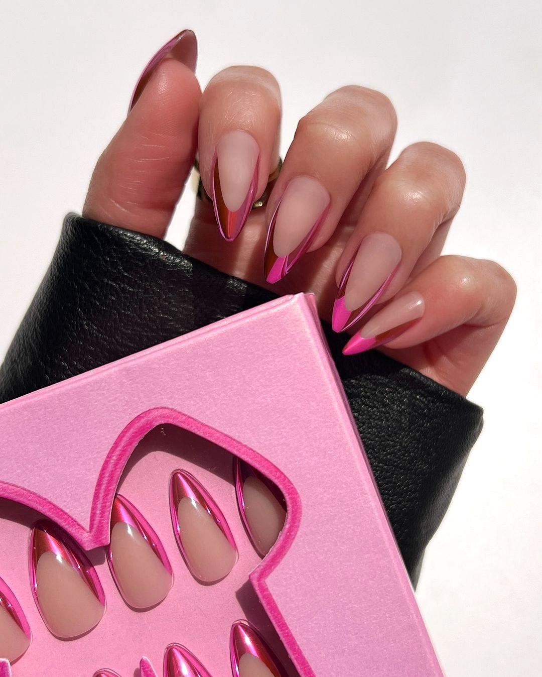 On My Tippies in Almond - Cosmic Pink - M – Pink Friday Nails by