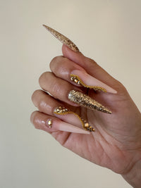 On My Tippies in Almond - Queen Midas - M