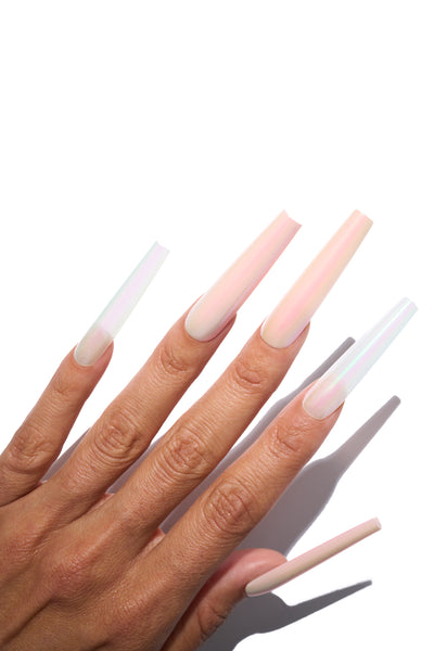 Starship Chromes in Coffin - Pegasus - XXL – Pink Friday Nails by