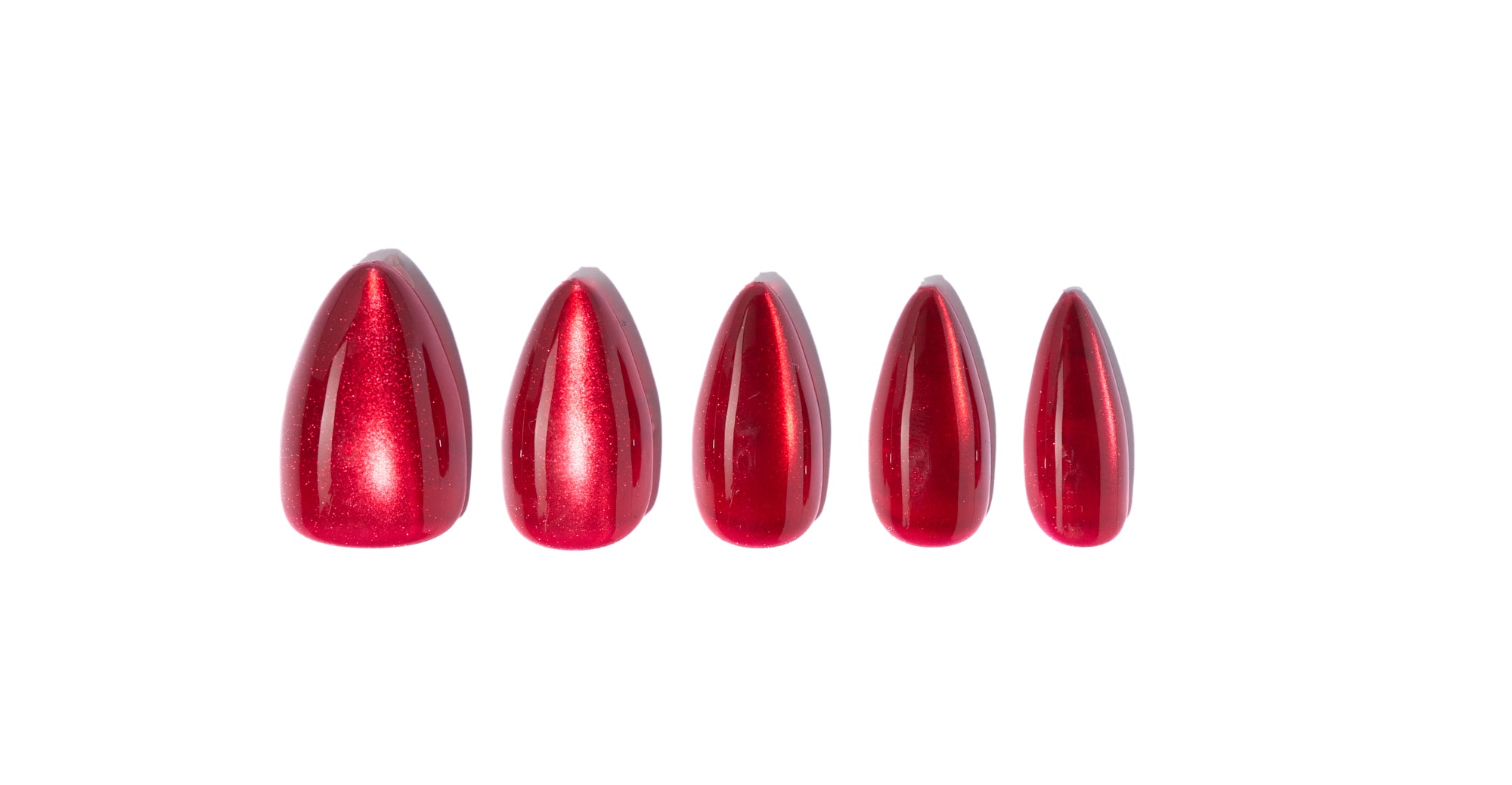 Crushing It in Almond - Red Velvet - M – Pink Friday Nails by