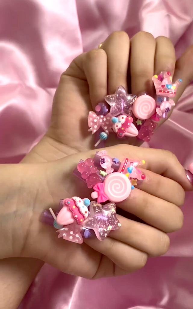 Kawaii in Square - Shibuya - XXL Large – Pink Friday Nails