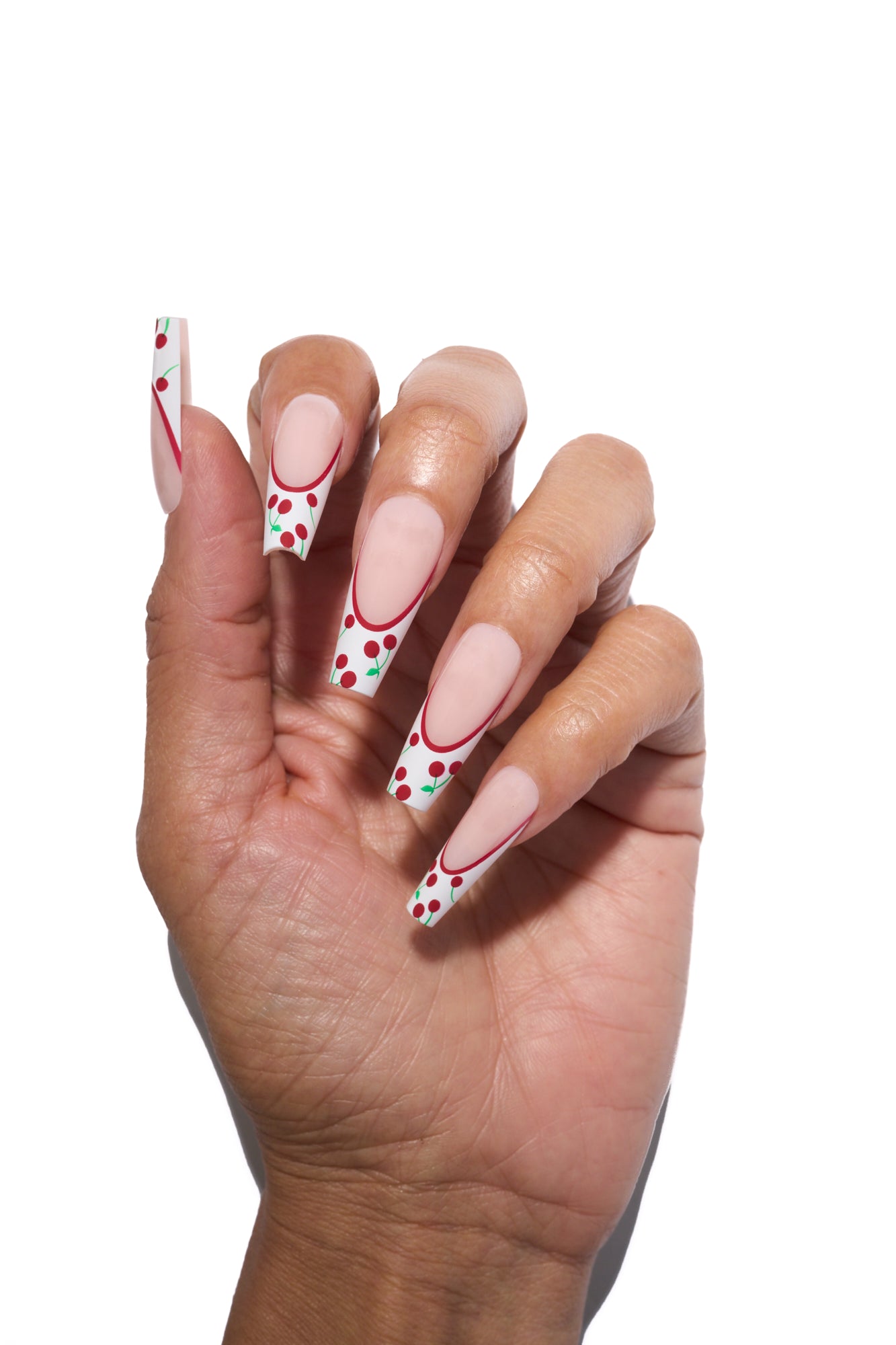 Pardon My French in Coffin - Sweet Cherry - L – Pink Friday Nails